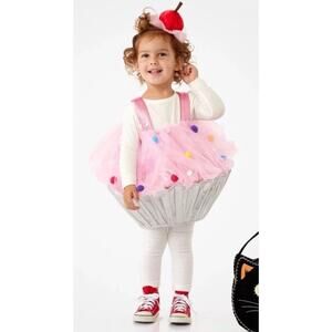 Pottery Barn Kids Light-Up Cupcake Treat Halloween Costume 3T No Headband